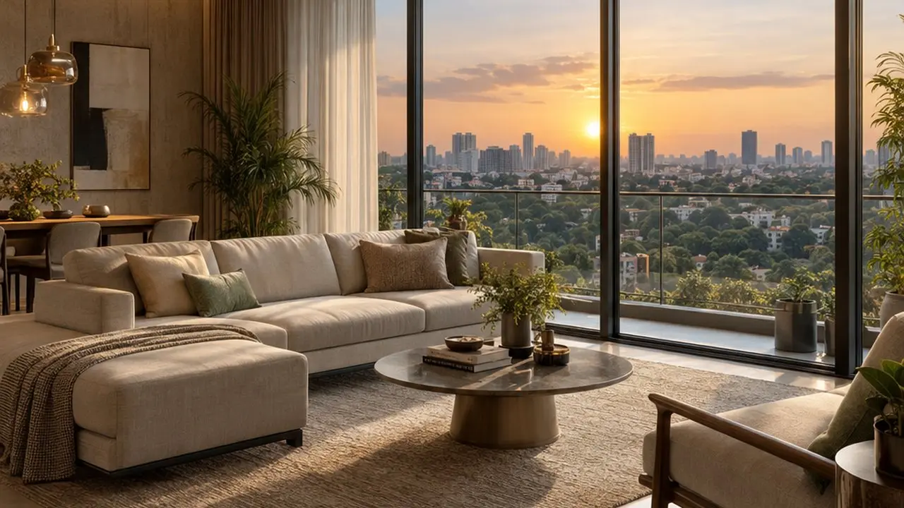 Living room — Saanvi Terraces