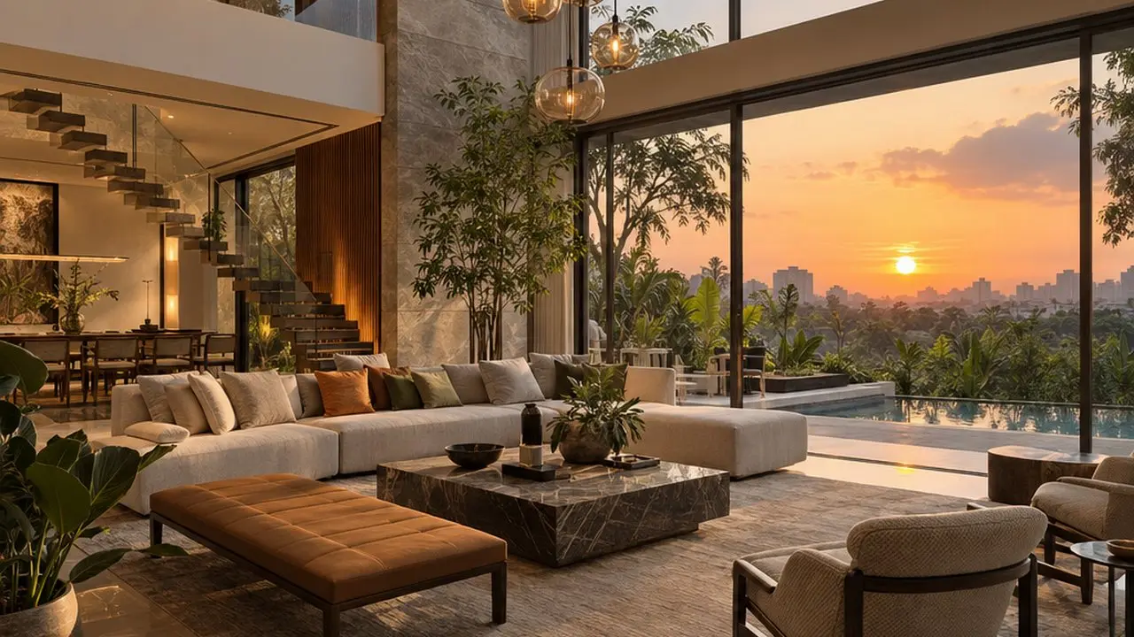 Living room — Crownfield Residences