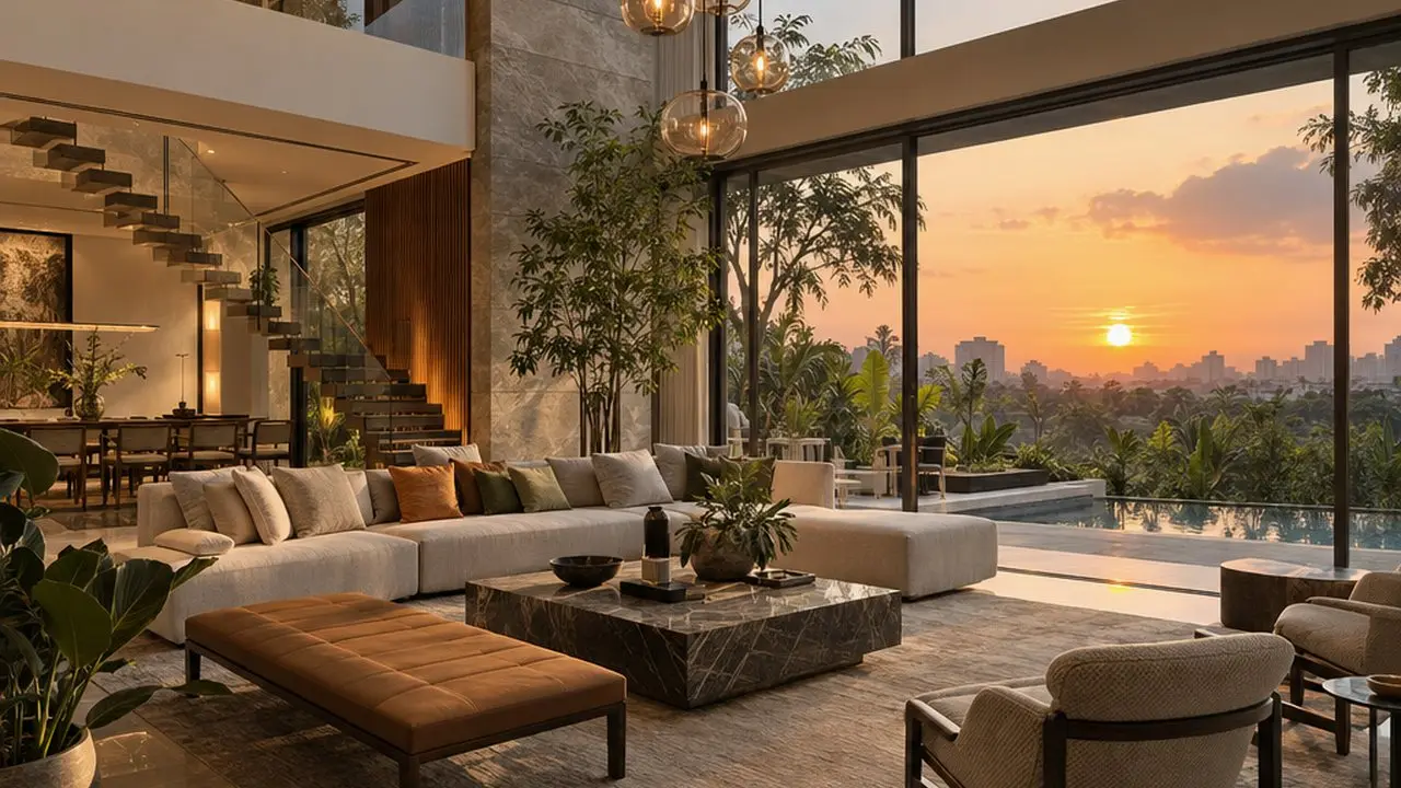 Living room — Opaline Enclave