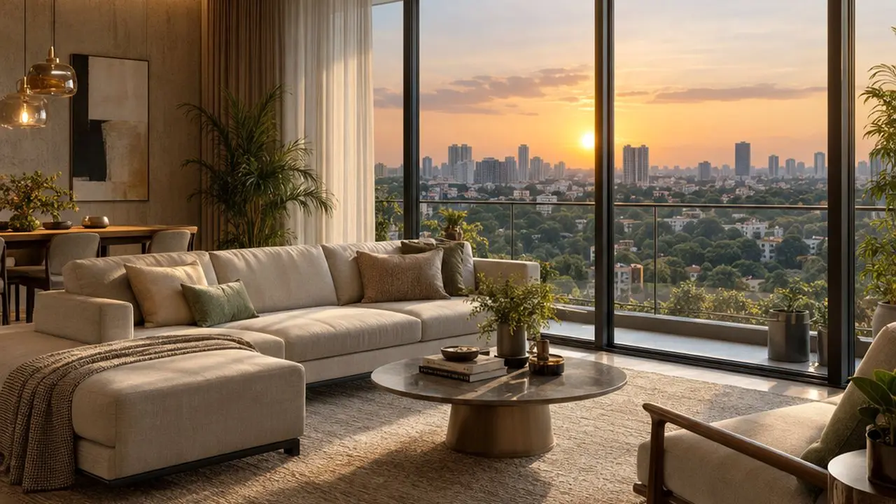 3 BHK — Living room — Virelle Heights
