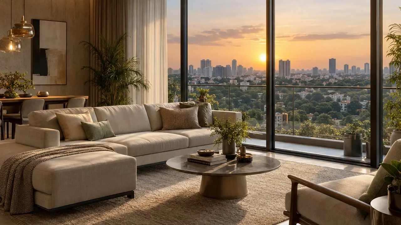 4 BHK — Living room — Solara Court
