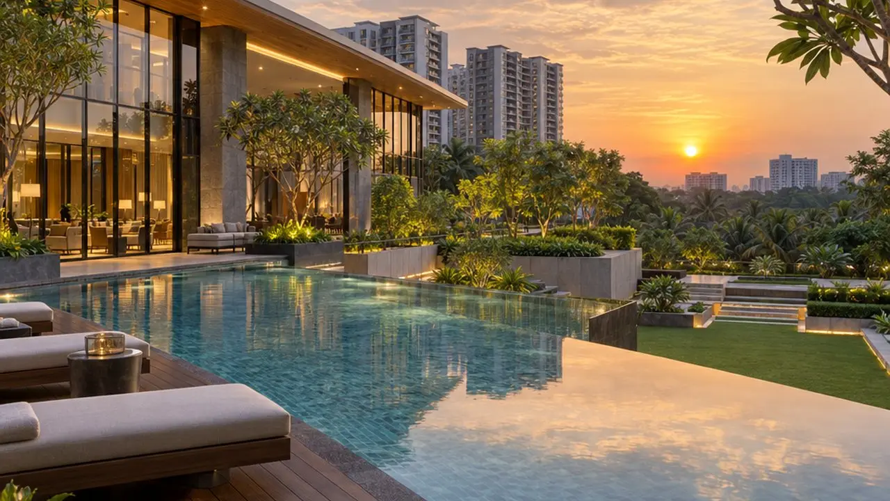 3 BHK — Balcony — Skybloom Court