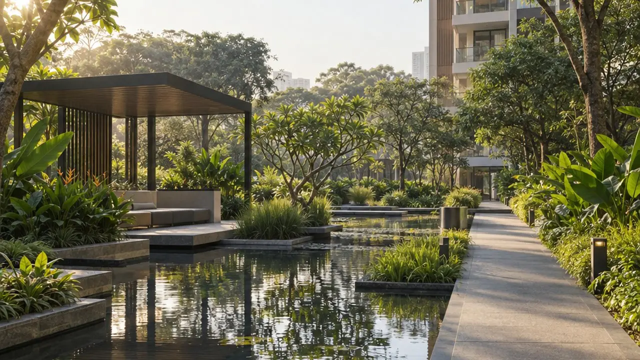 3 BHK — Garden — Skybloom Court